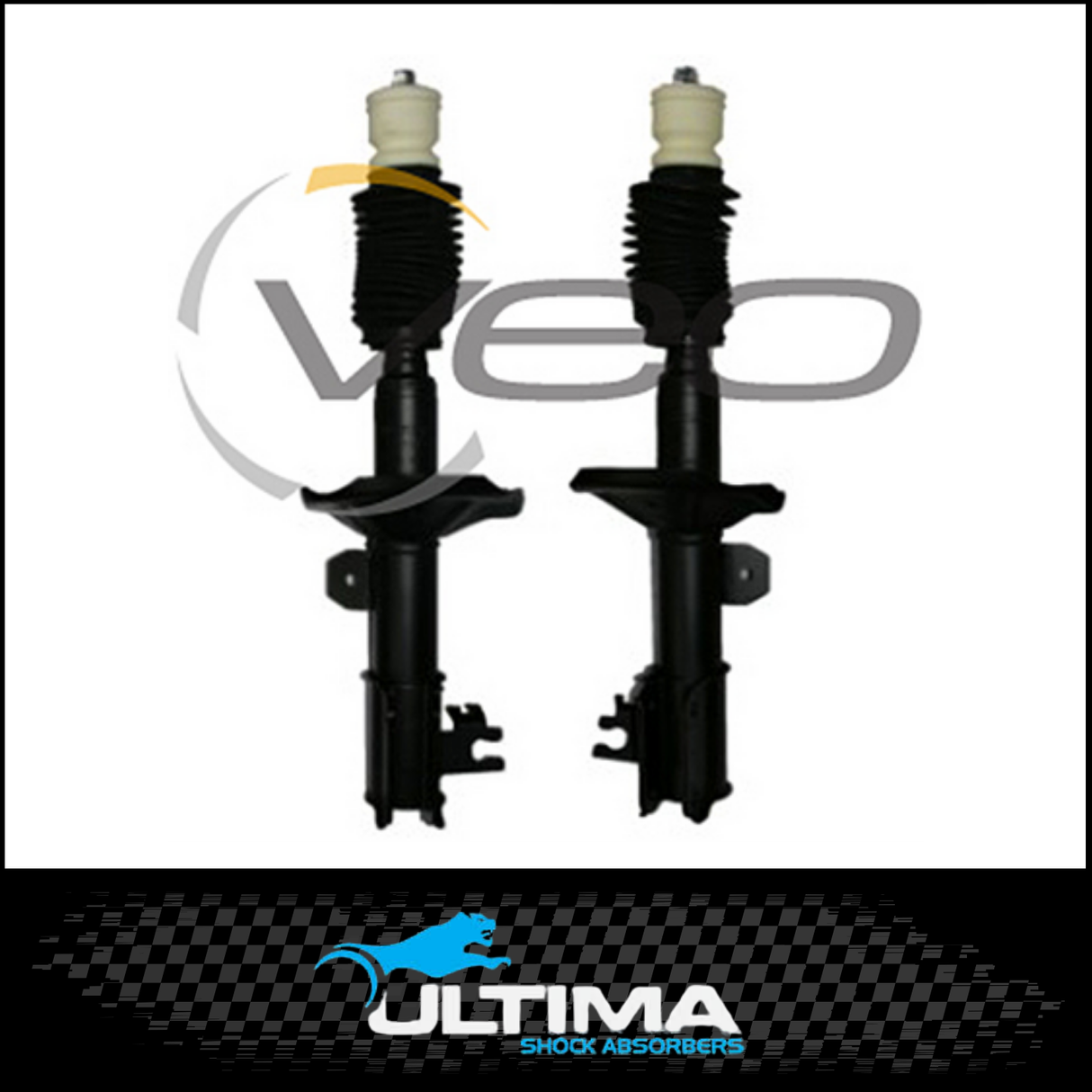 FRONT NITRO GAS ULTIMA STRUTS (PAIR) FITS DAEWOO LACETTI J200 SEDAN 9/2003-1/2005