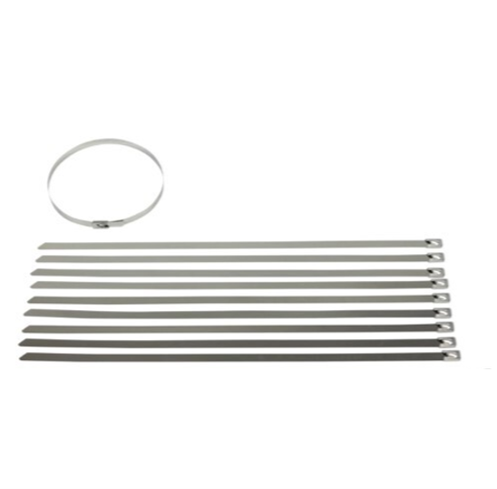 EXHAUST LAGGING STAINLESS STEEL CABLE TIES 350MM X 8MM (10 PACK)