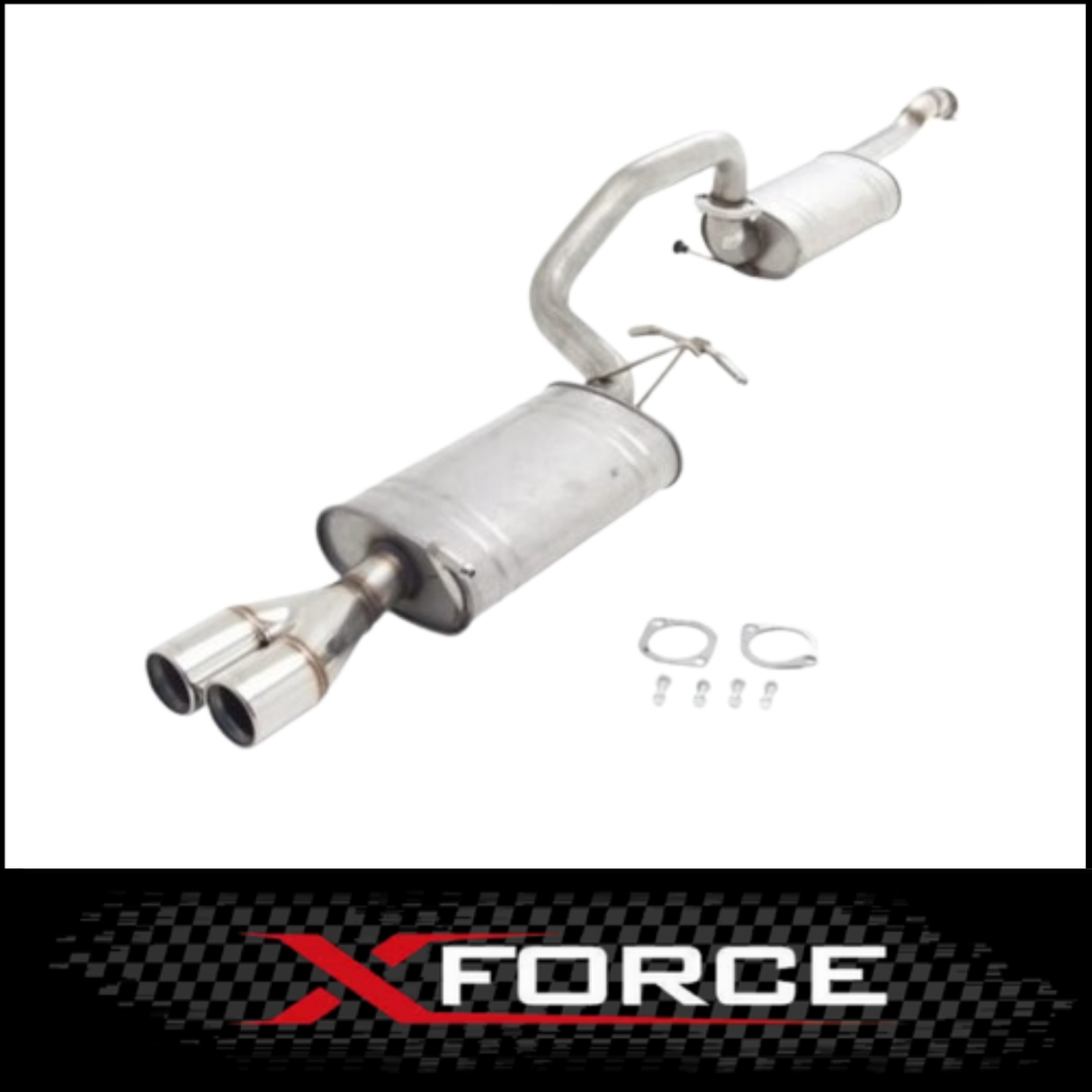 FORD FALCON FG XR6 NON TURBO SEDAN XFORCE 2.5" 409 STAINLESS STEEL CAT BACK EXHAUST (E4-F10-CBS)
