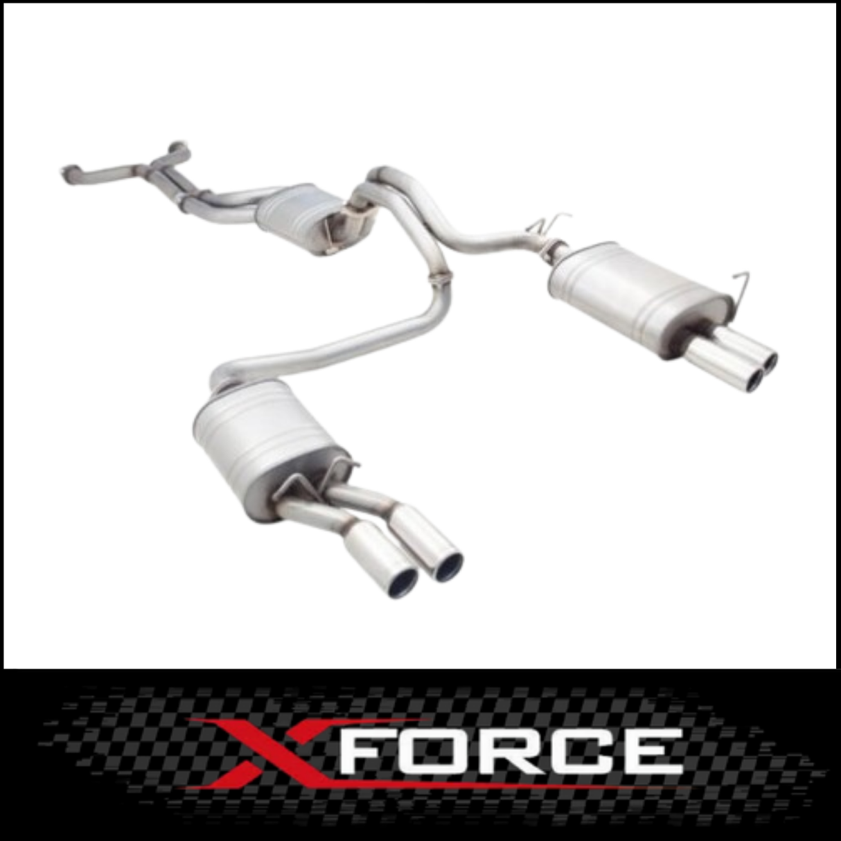 FORD FALCON FG GS/GT FPV SEDAN XFORCE S/STEEL QUAD 2 1/2" CATBACK EXHAUST SYSTEM