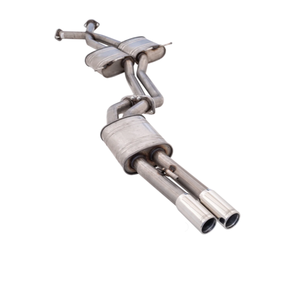 XFORCE TWIN 2.25" CATBACK 409 STAINLESS STEEL EXHAUST SYSTEM WITH MUFFLER REAR FITS HOLDEN COMMODORE VZ V6 SEDAN