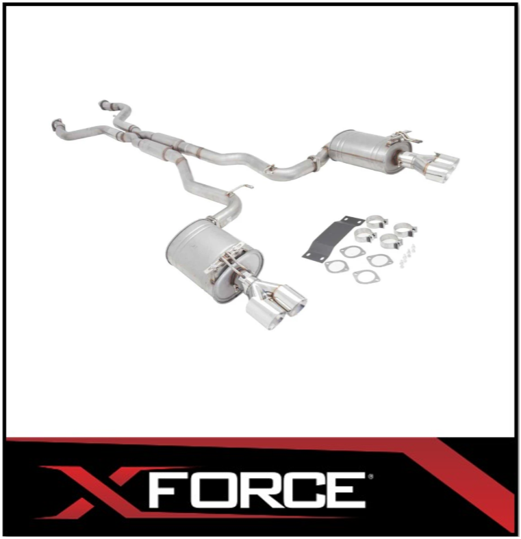 XFORCE TWIN 2.5" 409 STAINLESS STEEL CATBACK EXHAUST SYSTEM FITS HOLDEN COMMODORE VE/VF SEDAN/WAGON SS/SV6 (E4-VF72SED-CBS)