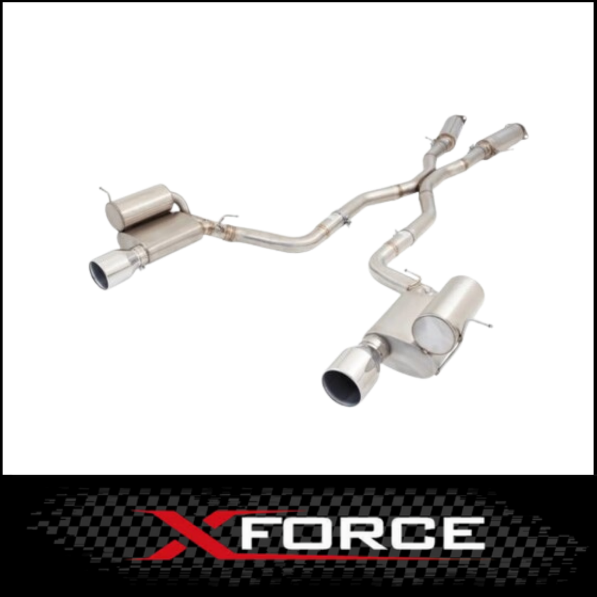 3" XFORCE STAINLESS STEEL CATBACK EXHAUST SYSTEM FITS JEEP GRAND CHEROKEE SRT8 2011-ON