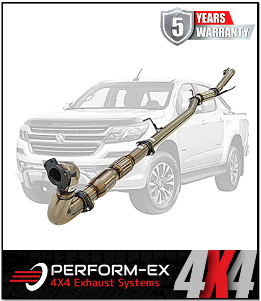 PERFORM-EX 3" STAINLESS STEEL TURBO BACK EXHAUST SYSTEM (DPF DELETE) FITS HOLDEN COLORADO RG 2.8L TD 9/2016-6/2020 - CAT/HOTD