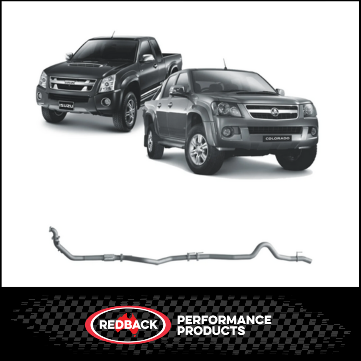 REDBACK 3" 409 STAINLESS STEEL TURBO BACK EXHAUST SYSTEM FITS ISUZU D-MAX TF 3.0L 1/2008-12/2012