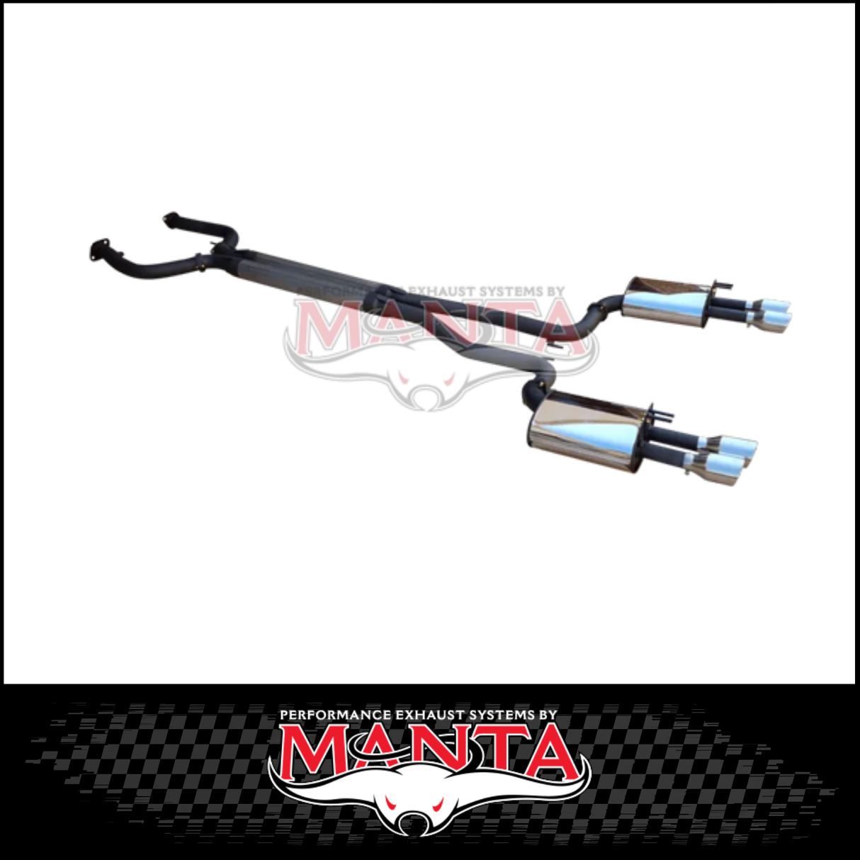 DPE BY MANTA 3" CAT BACK STAINLESS STEEL EXHAUST SYSTEM FITS HOLDEN COMMODORE VE VF 6.0L 6.2L V8 SEDAN/WAGON (HOLK128S3-CB)