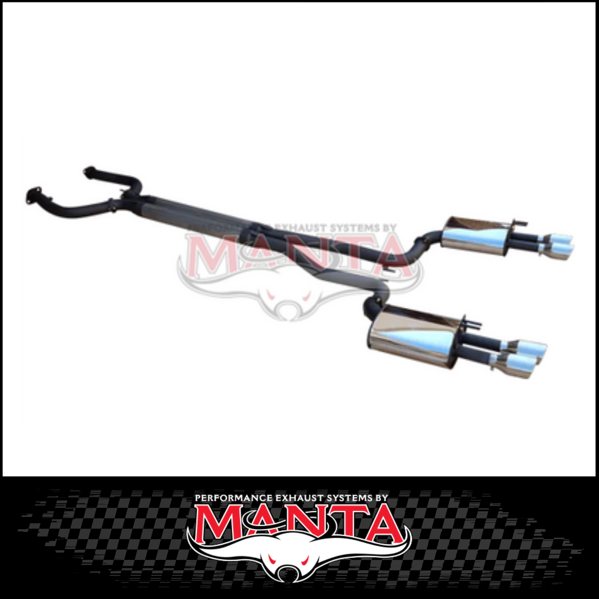 DPE BY MANTA 2 1/2" CAT BACK STAINLESS STEEL EXHAUST SYSTEM FITS HOLDEN COMMODORE VE VF 6.0L 6.2L V8 UTE (HOLK128U25-CB)