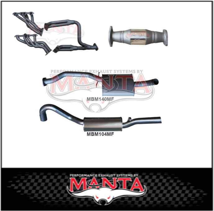 MANTA 2.5" ENGINE BACK EXHAUST SYSTEM FITS HOLDEN COMMODORE VL 5.0L V8 SEDAN