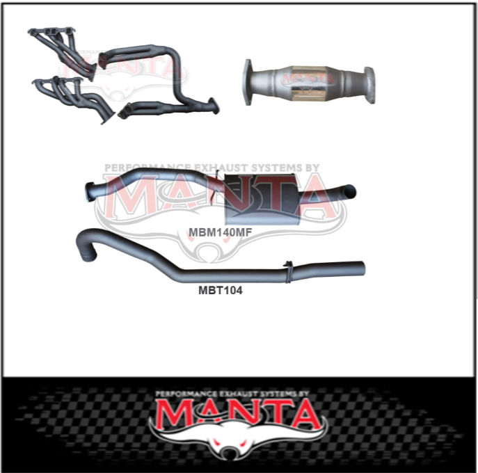 MANTA 2.5" ENGINE BACK EXHAUST SYSTEM FITS HOLDEN COMMODORE VL 5.0L V8 SEDAN (MKHN0032)