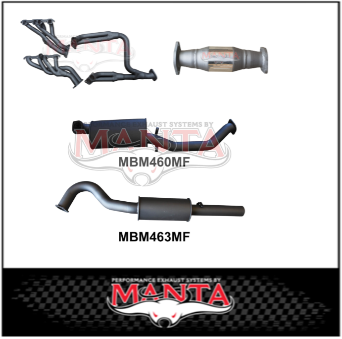 MANTA 3" STAINLESS STEEL ENGINE BACK EXHAUST SYSTEM FITS HOLDEN COMMODORE VL 5.0L V8 SEDAN (SSMKHN0033)