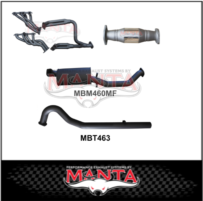 MANTA 3" STAINLESS STEEL ENGINE BACK EXHAUST SYSTEM FITS HOLDEN COMMODORE VL 5.0L V8 SEDAN (SSMKHN0033)