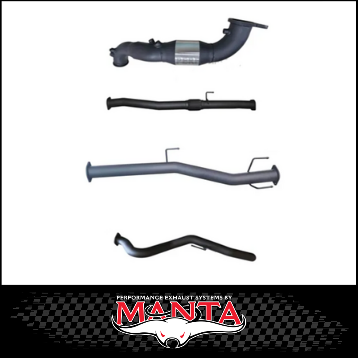 MANTA 3" TURBO BACK EXHAUST SYSTEM (DPF DELETE) FITS MAZDA BT-50 RG 3.0L TD 4CYL 2020-ON - CAT/HOTDOG (MKMA0014)