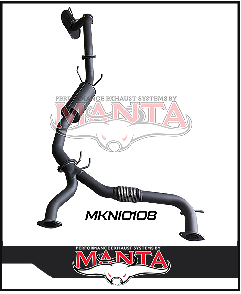 MANTA 3" CAT BACK EXHAUST SYSTEM FITS NISSAN PATROL Y62 5.6L V8 2012-ON
