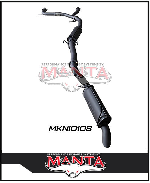 MANTA 3" CAT BACK EXHAUST SYSTEM FITS NISSAN PATROL Y62 5.6L V8 2012-ON