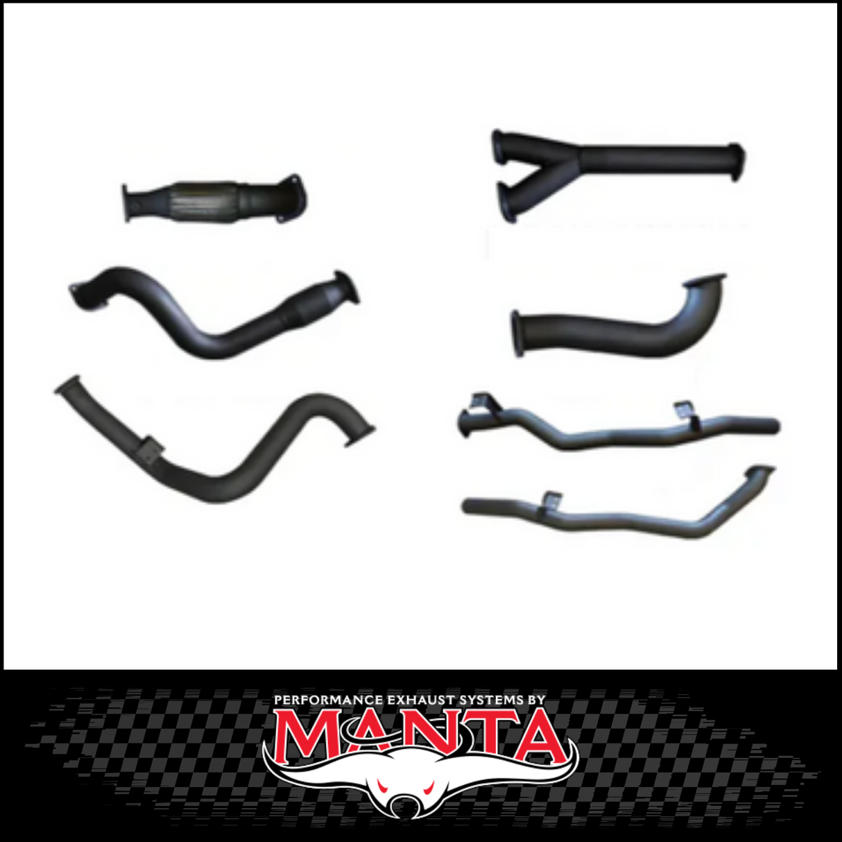 MANTA 3" TWIN STAINLESS STEEL TURBO BACK EXHAUST SYSTEM FITS TOYOTA LANDCRUISER VDJ79R 4.5L V8 SINGLE CAB 2007-2016 - NO CAT/HOTDOG (SSMKTY0095)