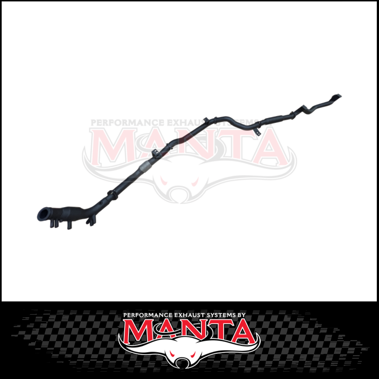 MANTA 3" TURBO BACK EXHAUST SYSTEM (DPF DELETE) FITS TOYOTA LANDCRUISER GDJ79R 2.8L 4CYL 10/2023-ON - CAT/PIPE ONLY (MKTY0402)