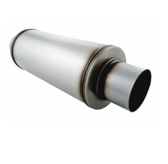 PERFORM-EX 6" ROUND X 14" LONG 3.5" 409 STAINLESS MEGA FLOW UNIVERSAL MUFFLER (O926GP-409R)