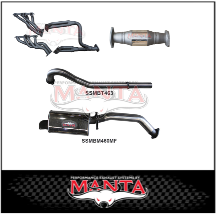 MANTA 3" STAINLESS STEEL ENGINE BACK EXHAUST SYSTEM FITS HOLDEN COMMODORE VL 5.0L V8 SEDAN (SSMKHN0033)