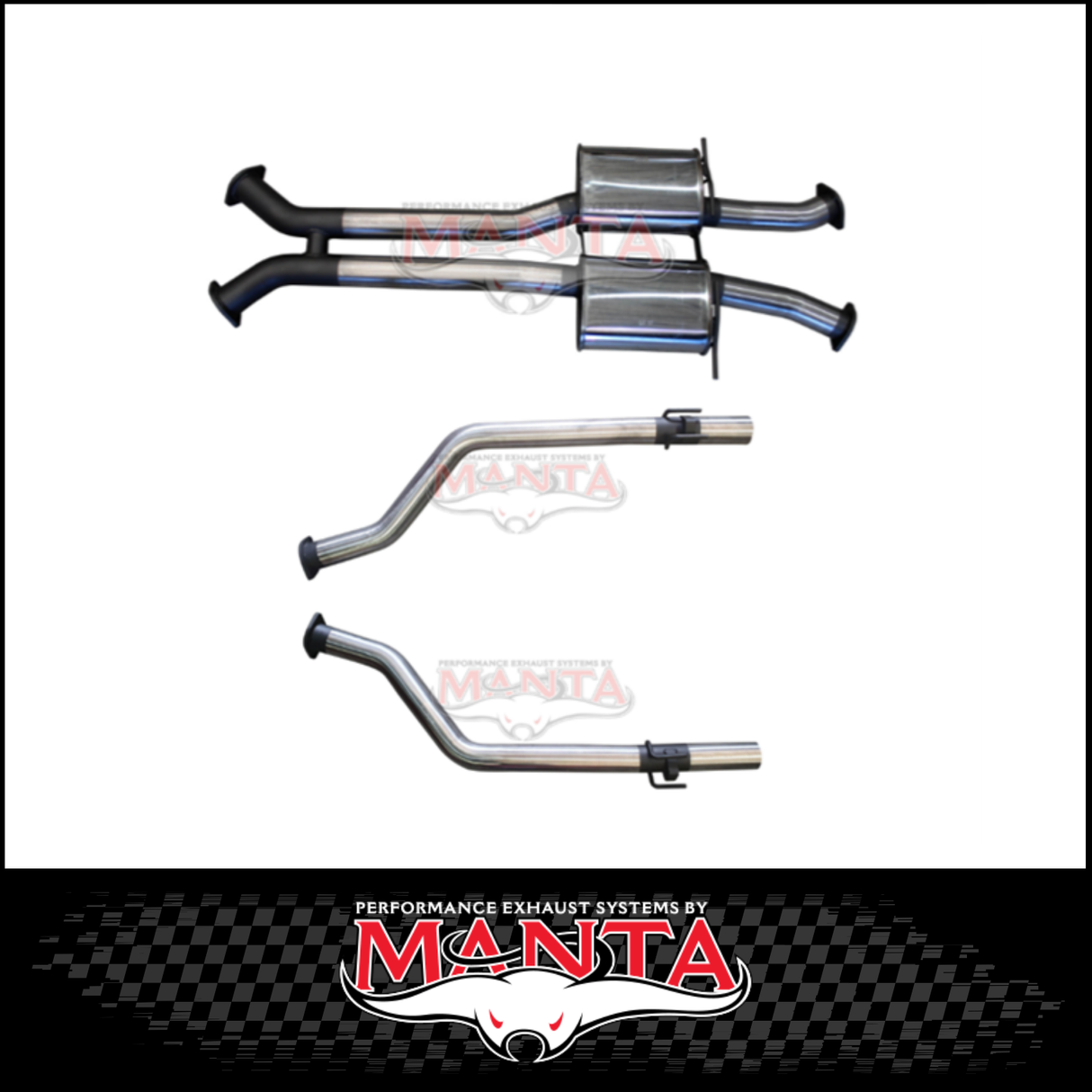 MANTA 3" CATBACK EXHAUST SYSTEM FITS HSV MALOO VY 5.7L 6.0L V8 UTE 10/2002-9/2004 (SSMKHN0223)