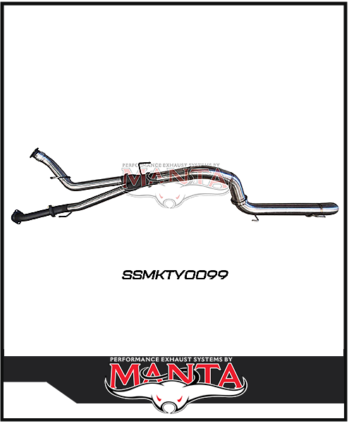 MANTA 3" TWIN INTO 4" DPF BACK EXHAUST FITS TOYOTA LANDCRUISER VDJ200R 2015-2021