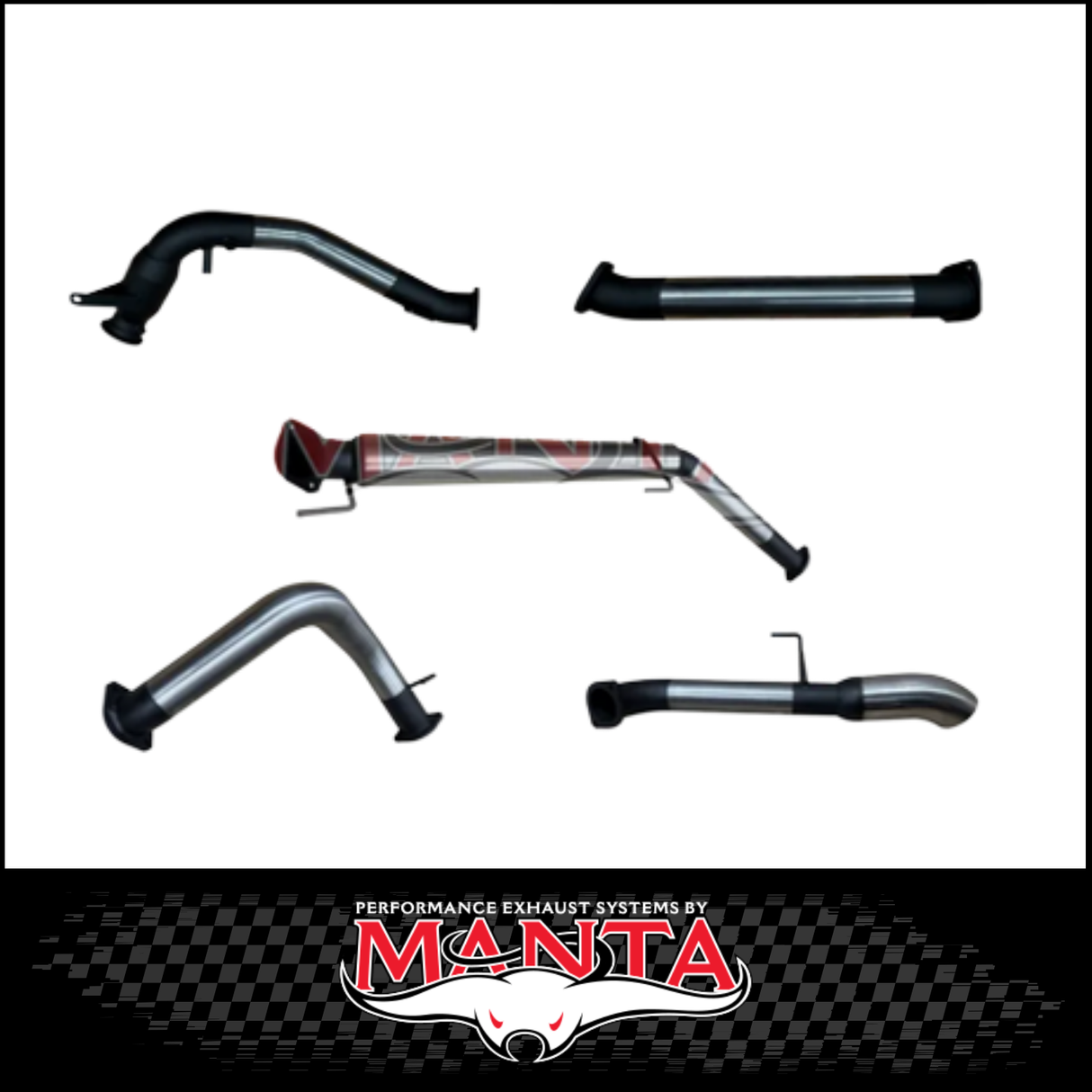 MANTA 3" STAINLESS STEEL TURBO BACK NO CAT/NO MUFFLER FITS TOYOTA LANDCRUISER FJA300R 300 SERIES 3.3L V6 2021-ON (SSMKTY0302)
