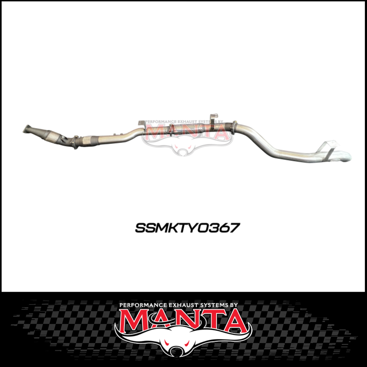 MANTA 4" STAINLESS STEEL TURBO BACK EXHAUST SYSTEM (DPF DELETE) FITS TOYOTA LANDCRUISER VDJ76R 4.5L V8 2016-2025 - NO CAT/PIPE ONLY (SSMKTY0370)