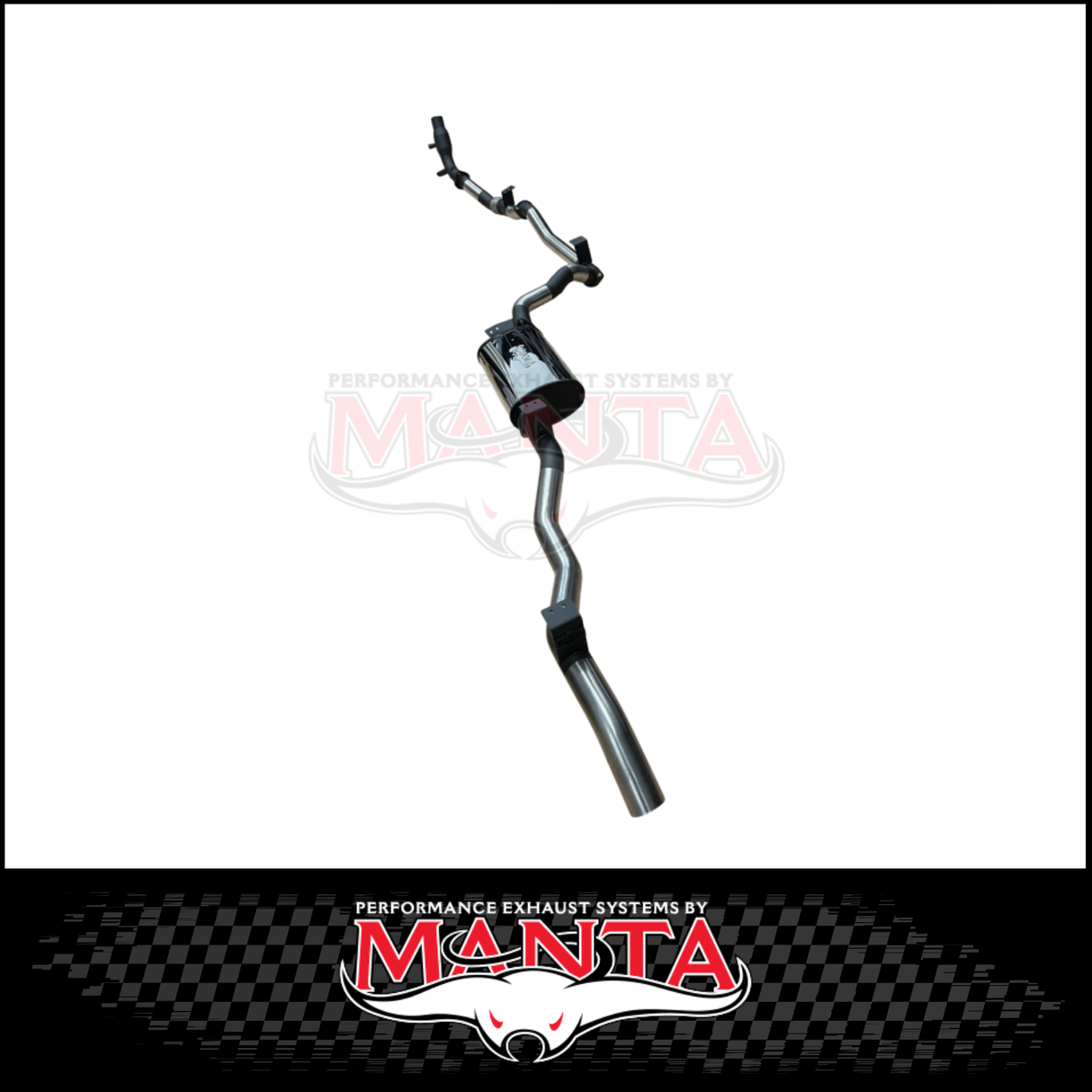 MANTA 3" TURBO BACK EXHAUST SYSTEM (DPF DELETE) FITS TOYOTA LANDCRUISER GDJ79R 2.8L 4CYL 10/2023-ON - CAT/PIPE ONLY (MKTY0402)