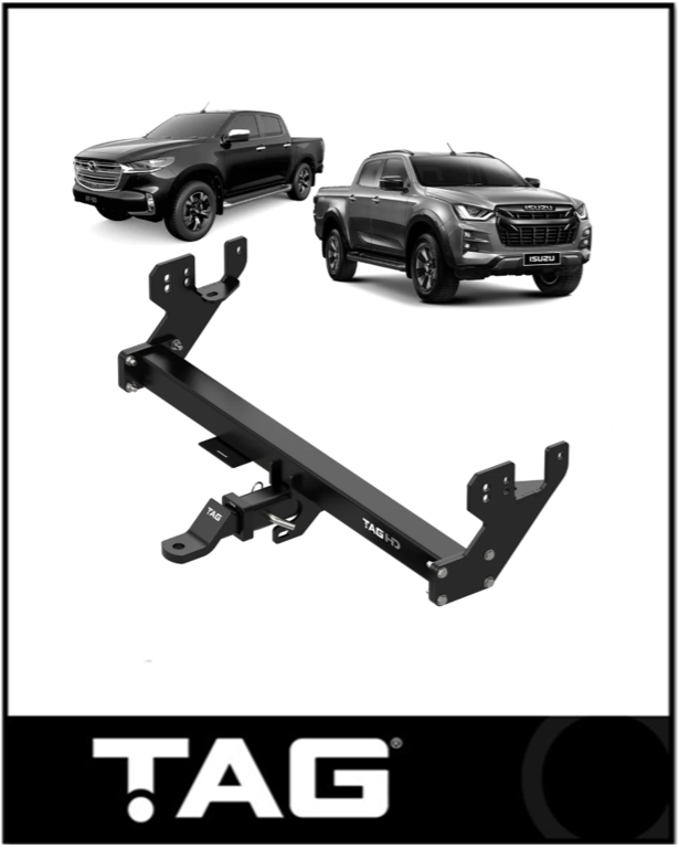 TAG TOWBAR & DIRECT WIRING KIT (3500KG) FITS ISUZU D-MAX RG 1/2020-ON (T7H765-K201)
