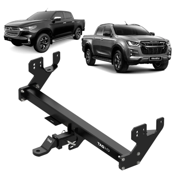 TAG TOWBAR & DIRECT WIRING KIT (3500KG) FITS ISUZU D-MAX RG 1/2020-ON (T7H765-K201)