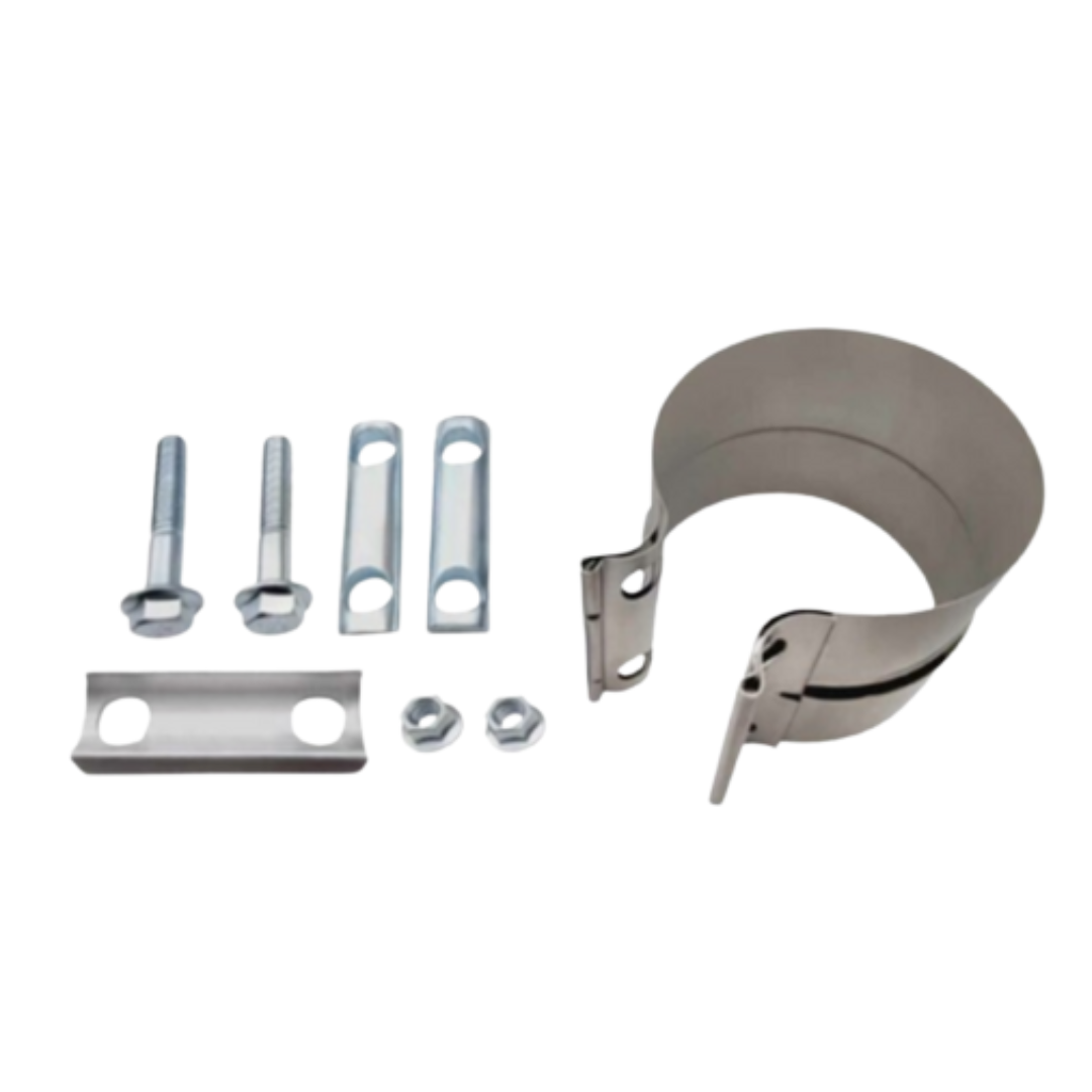 2.25" 57MM STAINLESS STEEL LAP BAND STYLE CLAMP (FLEX TO TUBE)