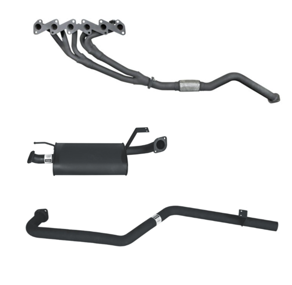 2.5" EXTRACTORS & EXHAUST FITS TOYOTA LANDCRUISER HZJ105R 4.2L TD 1/1998-7/2007