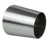 REDUCER TAPERED CONE - 3" (76MM) TO 2.5" (63MM) X 4" LONG (304 STAINLESS STEEL)