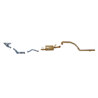 KING BROWN EXTRACTORS & 2.5" EXHAUST KIT FITS TOYOTA LANDCRUISER HZJ105R 4.2L 1HZ 6CYL DIESEL 5/1998-10/2007 (KB12020-HXMX)