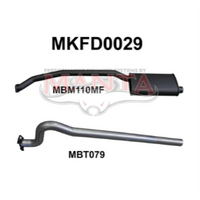 MANTA 2.5" CATBACK EXHAUST SYSTEM FITS FORD FALCON XF 4.1L 6CYL SEDAN (MKFD0029)