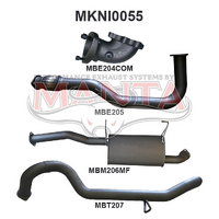 MANTA 3" TURBO BACK EXHAUST SYSTEM WITH CENTRE MUFFLER FITS NISSAN PATROL GU Y61 4.2L TD WAGON 5/1998-3/2007 (MKNI0055)