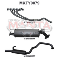 MANTA EXTRACTORS & 2.5"  EXHAUST SYSTEM FITS TOYOTA LANDCRUISER HZJ105R 4.2L 1HZ 1998-2007 (MKTY0079)