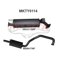 MANTA 2.5" ENGINE PIPE BACK EXHAUST SYSTEM FITS TOYOTA LANDCRUISER FZJ105R 4.5L 1FZ 1998-2002 (MKTY0114)