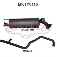 MANTA 2.5" ENGINE PIPE BACK EXHAUST SYSTEM FITS TOYOTA LANDCRUISER FZJ105R 4.5L 1FZ 1998-2002 (MKTY0115)