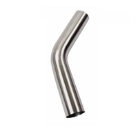 1.5" 38MM X 45 DEGREE MANDREL BEND 304 STAINLESS STEEL EXHAUST PIPE