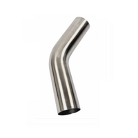 2.25" 57MM X 45 DEGREE MANDREL BEND 304 STAINLESS STEEL EXHAUST PIPE