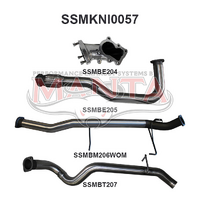 MANTA 3" TURBO BACK EXHAUST SYSTEM WITH PIPE ONLY FITS NISSAN PATROL GU Y61 4.2L TD WAGON 5/1998-3/2007 (SSMKNI0057)