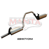 MANTA 2.5" STAINLESS STEEL ENGINE PIPE BACK EXHAUST SYSTEM FITS TOYOTA LANDCRUISER FZJ105R 4.5L 1FZ 1998-2002 (SSMKTY0114)