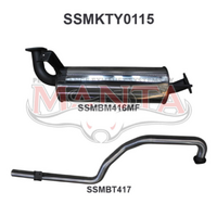 MANTA 2.5" STAINLESS STEEL ENGINE PIPE BACK EXHAUST SYSTEM FITS TOYOTA LANDCRUISER FZJ105R 4.5L 1FZ 1998-2002 (SSMKTY0115)