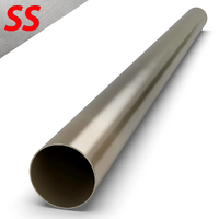 2.25" INCH (57MM) 409 GRADE STAINLESS STEEL EXHAUST PIPE TUBE (1 METRE LENGTH)