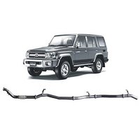 REDBACK 3" 409 STAINLESS STEEL CAT/PIPE EXHAUST SYSTEM FITS TOYOTA LANDCRUISER VDJ76R 2007-2016 WAGON