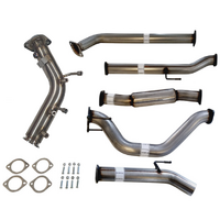 PERFORM-EX 3" TURBO BACK STAINLESS STEEL WITH HOTDOG EXHAUST SYSTEM FITS TOYOTA HILUX GUN126R 2.8L 4CYL 2015-ON