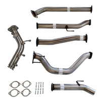 PERFORM-EX 3" TURBO BACK STAINLESS STEEL PIPE ONLY EXHAUST SYSTEM FITS TOYOTA HILUX GUN126R 2.8L 4CYL 2015-ON