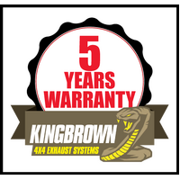 KING BROWN EXTRACTORS & 2.5" EXHAUST KIT FITS FORD MAVERICK DA 4.2L TB42 SWB 1987-1993 (KB4006-HXMX)