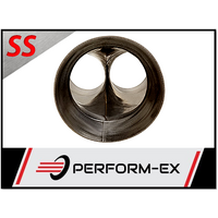 PERFORM-EX DUAL 2.25" ID IN TO 3" OD OUTLET 304 STAINLESS MERGE COLLECTOR