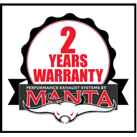 MANTA 3" DPF BACK EXHAUST SYSTEM WITH TWIN TIP SIDE EXIT FITS FORD RANGER NEXT GEN 3.0L V6 2022-ON (MKFD0275T)